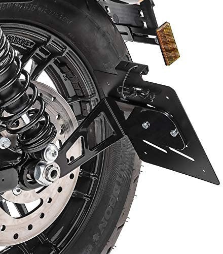 Kennzeichenhalter seitlich M für Harley Davidson Sportster 04-20 schwarz