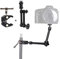 Articulating Friction Arm 11 with Large Super Crab Clamp and Hot Shoe Mount 1/4 Magic DSLR Tripod Arms Kit for Photography, Video, Camera Rig, LED Light, Flash Light, LCD Monitor