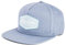 Blackskies® Oasis Snapback Cap | Damen Herren Baseball Mütze | Kappe für Surfer + Skater Basecap Eisblau
