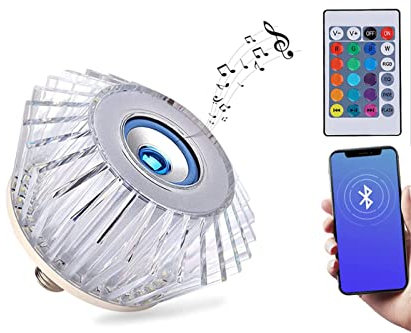 YASTA Lampadina led rgb musicale 48w bluetooth wireless attacco E27 lampada TE-B0450