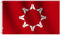 Oglala Sioux Tribe Flagge, 91x152 cm, doppelseitig, bedruckt, glatter Seidenstoff für moderate, 91.4x152.4 cm, indisches Indianer-Triba OST Banner Hausdekoration Banner Yard Geschenk