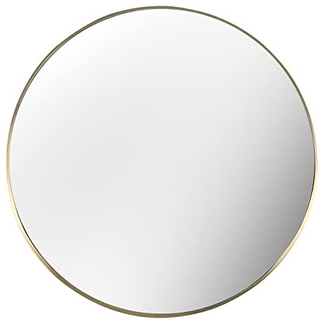 furn. Yard Thin Round Deep Edge Wall Mirror