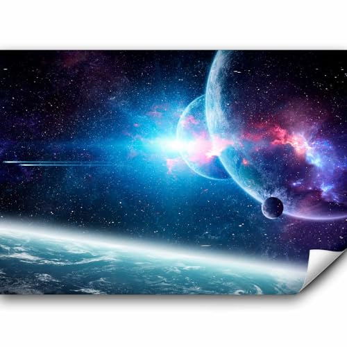 murando - Fototapete Premium-Vlies Kosmos Galaxy, 350x256 cm, Schlafzimmer | Premium-Vliesstoff, Full HD Druck, hochwertige Verarbeitung fürs Wohnzimmer, schnelle Montage, lichtbeständig, geruchsfrei