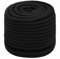 vidaXL Corde de Travail Ligne de Travail Corde Torsadée Corde d'Amarrage Câble de Travail Jardin Atelier Noir 16 mm 25 m Polyester