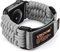 VISOOM Nylon Sport Armband Kompatibel mit Apple Watch 49mm 46mm 45mm 44mm 42mm Herren, Rugged Gewebtes Klettverschluss Loop Sportarmband iWatch Ultra Series 10 9 8 7 6 5 4 3 2 1 SE- Grey-Mitte
