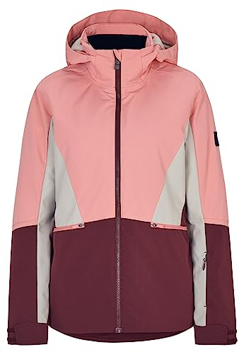 Ziener Damen TAIMI Ski-Jacke/Winter-Jacke | warm, atmungsaktiv, wasserdicht, pink vanilla stru, 36