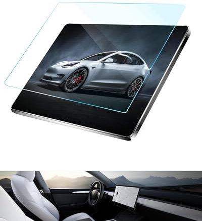 ASZSK Protecteur d'écran pour Tesla Model Y 2020-2024 Model 3 2018-2023, 9H Film de Protection en Verre Trempé, Tesla Accessoires 15 Protecteur Ecran