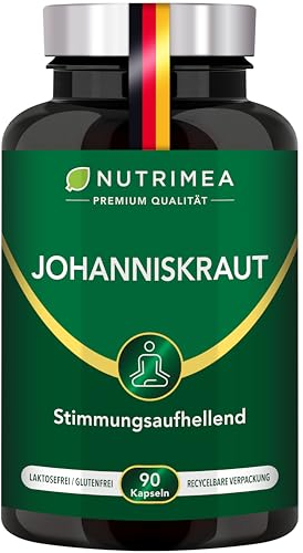 Johanniskraut Kapseln Hochdosiert - Zertifiziert, Laborgeprüft und 100% Vegan Millepertuis