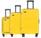 ETERNITIVE - Set Valise - Lot de 3 | ABS | Valise Rigide avec Serrure TSA | Roulette 360° | Bagage à Main 40 L, Moyen 62,5 L et Grand 96 L | avec Serrure TSA | Jaune