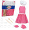 ibasenice Juego De 13 Uds. Conjunto Niña Pastel De Juguete Kit De Pastel Utensilios De Cocina De Juguete Disfraz De Chef Cosplay Delantal De Madera Niño Herramienta Para Hornear