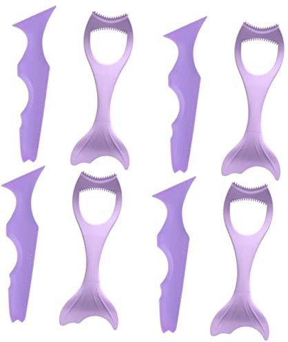 Angoily 8pcs Silicone Eyeliner Stencils for Eye Makeup Non- Eye Makeup Guard Tool for Women and Mascara Application Aid for Beginners and