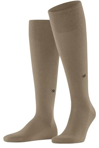 Burlington Herren Kniestrümpfe Leeds M Kh Baumwolle Wolle lang einfarbig 1 Paar, Braun Camel 5038, 40-46