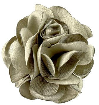 IMINI 60MM Fleur Grande Broche Épinglettes Élégantes En Tissu Fait à La Main Broches Classique Pour Fête De Mariage Danse Banquet Pour Femmes Robe Costume Vêtements Accessoires Bijoux Cadeaux (Vert)