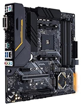 SCOOVY Placa Bases Fit For TUF B450M Pro Gaming Placa Base con AMD Ryzen 5 2600 Combo de Placa Base DDR4 AMD B450 Gaming Placa-MEE Am4 3.4g HZ de Seis núcleos