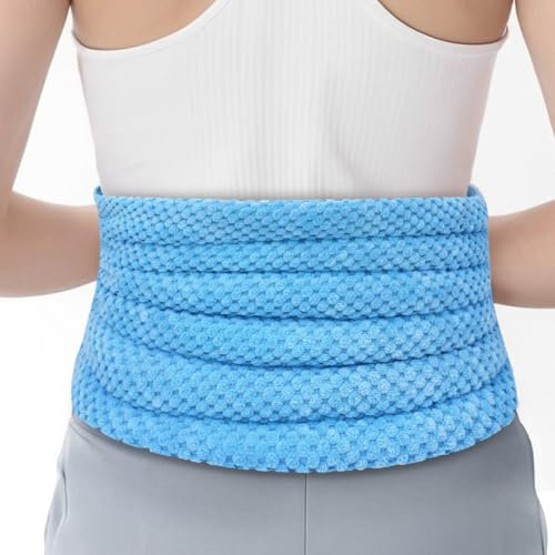 NEWGO Microwave Heating Pad for Back Pain Relief, Extra Large Microwavable Heated Wrap for Full Back, Stomach Cramps, Shoulder and Neck, Leg, Unscented Hot Warm Pack