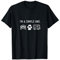 I'm A Simple Girl Woman I Love Wine Cats Dogs Camping Spruch T-Shirt