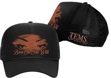 TEMS Unisex-Erwachsene Official Merch Born in The Wild Tour Trucker Hat Baseballkappe, Schwarz, Einheitsgre