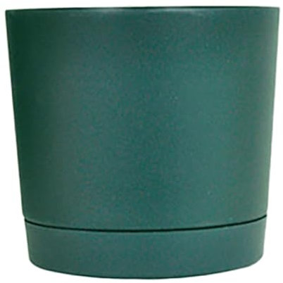 FGUUTYM Vaso rotondo 40 cm di diametro per interni, con fori di drenaggio e sottovasi, moderni vasi per piante d'appartamento, piante grasse, fiori, spazi liberi nel (Z02-A-GN2, A)
