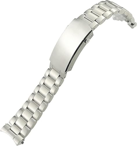 OIDSAX Uhrenarmbänder aus 904L-Edelstahl, 21 mm, passend für Omega-Armband Seamaster Planet Ocean 600 GMT, silberfarbenes massives Armband für Herren, 21 mm, Edelstahl, Kein Edelstein