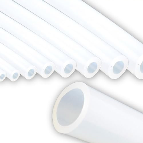 Silikonschlauch Pneumatik Silikon Gummi Schlauch Druckluftschlauch Rohr Luftschlauch Wasserleitung für Luft Wasser Treibstoff Öl (10M, 3 * 5MM)