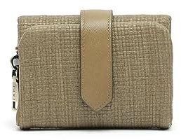 MISAKO Badi Petit Porte-Monnaie - Petit Portefeuille pour Femme - Spacieux et résistant Badi Vert 9 X 12 X 3 cm