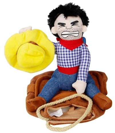 Hunde-Pferdesattel-Kostüm - Cowboy-Haustierkostüm, lustiges Hundekostüm