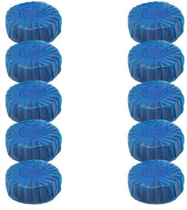 Stellastar 10pcs Toilet Cistern Blocks Blue Block Bathroom Bowl Cleaner Freshener Loo Tablets