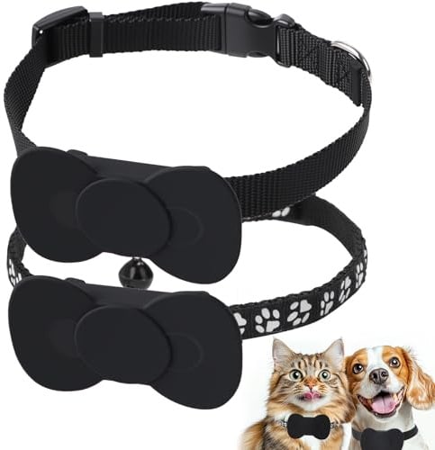 Dechoga Mini GPS Tracker für Katze und Hund mit Live-ortung (Kompatibel mit IOS) Airtag und Tractive GPS Tracker für Hunde, Ohne ABO, Weglaufalarm - Ideal für Fahrrad und Jedes Halsband Geeignet
