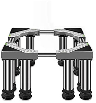 OUKMXSY Support de Base pour Lave-Linge, sèche-Linge, réfrigérateur, Robuste, Universel, Haut, avec 12 Pieds, Longueur/Largeur réglables de 45 à 65 cm, Plateaux de Sol renforcés - 400 kg