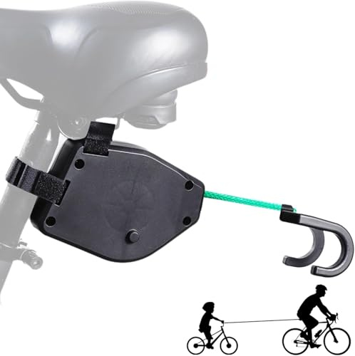 beseloa Barre Traction Velo Enfant, Corde de Remorquage pour Vélo, Barre Traction Velo Enfant de 2,5 m Rétractable, Ceinture de Corde de Traction de Bicyclette Capacité de Charge 225 kg 500 LB