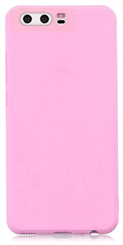 cuzz Kompatibel mit Huawei P10 Hülle Case Silikon Schutzhülle Handyhülle,Outdoor Stoßfest Schutzhülle Schmaler Telefonschutz,Staub und Scratch-Stoßfest-Pink