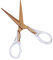 MultiBey Scissors Straight Acrylic Gold Stainless Steel Multipurpose Craft Scissors 6.5 Inches (Rose Gold)