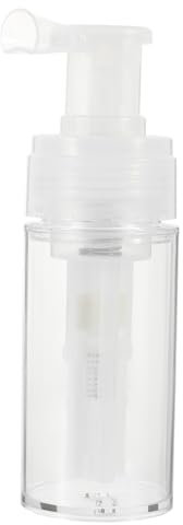 EXCEART 1Pc 110ml Fine Mist Powder Spray Bottles Refillable Spray Bottle Portable Travel Bottle Dry Glitter Pump Dispenser Empty Bottle Container (Transparent)