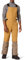 Amazon Essentials Herren Wasserabweisender isolierter Schneelatzoverall, Gold Hellbraun Farbblock, XL