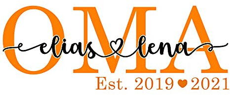 Personalisiert Namen Bügelbilder Tshirt Oma Shirt Wunschtext zum aufbügeln Wunschjahr bügelbild Buchstaben zum aufbügeln gestalten bügelfolie für Textilien Erwachsene Kinder Mama Großmutter