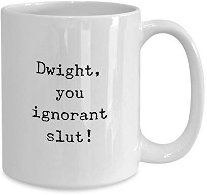 NA Keramikbecher Das Büro Movie Tv Show Dwight Sie ignorante Schlampe Michael-Scott Zitat Jim Geschenke Tassen Kaffee Tee 11oz