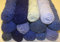 100% Wolle Garn, REST!!! von Fabrik, 100 Schurwolle, Strickgarn Garn, Paket, Yarn Wool STOCK (Blautöne 1000g)