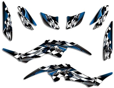 ENARUI Dekor Aufkleber Decals Graphics kompatibel mit Yamaha Raptor 350 ATV Alle Jahre