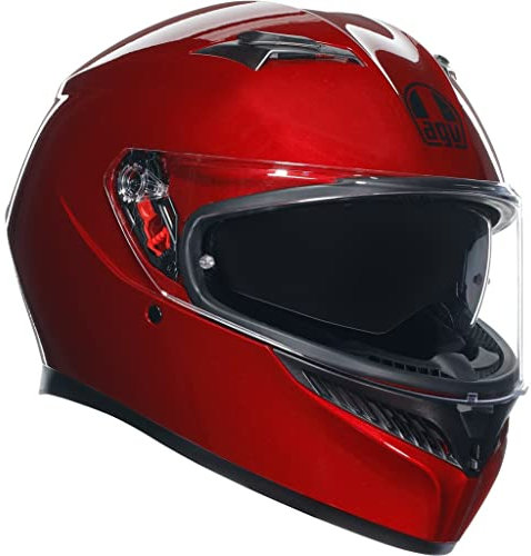 AGV K3 Full Face ECE 22.06 Motorcycle Helmet - Plain, Competizione Red