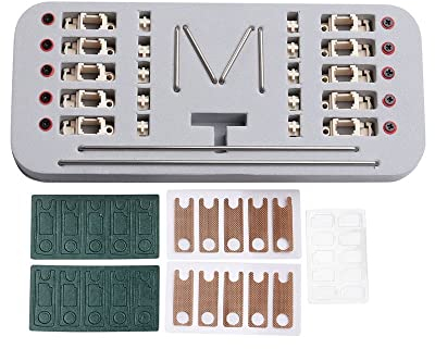 DucKey Mone PCB Stabilizer V2, Stabilisator Mit POM Schraubbefestigung Und Hilfskit Mechanische Tastaturen (Color : White)