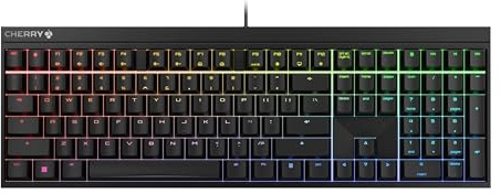 Cherry MX 2.0S Teclado para juegos con cable con iluminación RGB MX interruptores azules