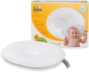 MIMOS® Cojín para bebés | Ayuda a prevenir y Tratar la plagiocefalia | Producto Transpirable y Esponjoso | No Incluye Funda | Disponible en 4 Tallas (S)