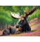 TWYYDP Puzzle 1500 Teile Erwachsene,Tier Elch Holzpuzzle,Schöne Wanddekoration Malerei