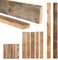 ben+camilla.com Bastelholz Rustikal | 100 x 12-14 x 3,2 cm | Naturholzbalken Vintage Altholz Bohlen Antik