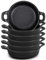 Ziliny Mini Cast Iron Skillets 5 x 5 x 1.3 Inch Cast Iron Pan Small Ramekin Set Black Casserole Dish Cast Iron Cookware Oven Safe Mini Skillets for Kitchen Indoor Outdoor Picnic (6 Pack)