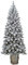 Albero di natale bianco innevato con base tronco legno vero realistico cm 180 folto slim salvaspazio