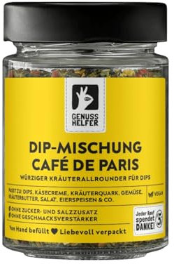 Bremer Gewürzhandel Dip-Mischung Café de Paris, Gewürzmischung für Café de Paris Dip und Kräuterbutter, Dips selber machen, 45g im Glas