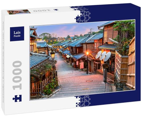 Lais Puzzle Kyoto, Japan in der Abenddämmerung in Higashiyama 1000 Teile
