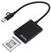 JJC CFexpress Type B Card Reader USB 3.2 Gen2 10Gbps, USB C USB A 2-in-1 External Card Reader Writer, Portable Aluminum Type A CFexpress Memory Card Adapter for i-Phone 15 Android MacOS M1/M2 Windows