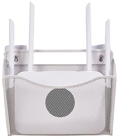 Serenitison Cache Box WiFi,Boite Rangement Routeur WiFi Cache,27 * 7.5 * 20cm,Meuble Box Internet,Etagere Rangement Murale,Etagere Murale Ranger la Box et Le Routeur TV,Cable Management L'etagère